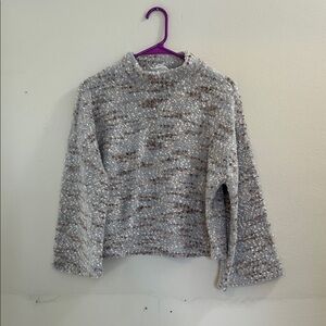 Love Riche Speckled Gray and Brown Sweater